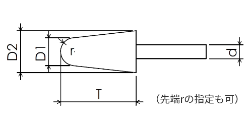 I号軸付D1/D2×T×d